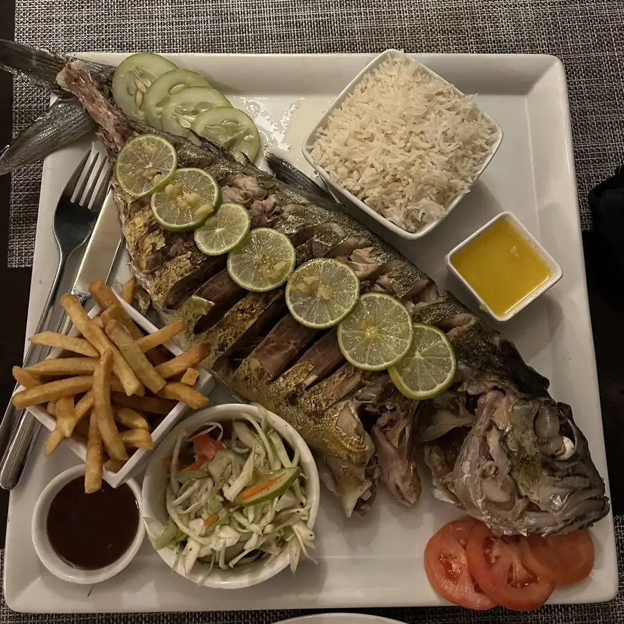 Frischer Fisch auf den Malediven