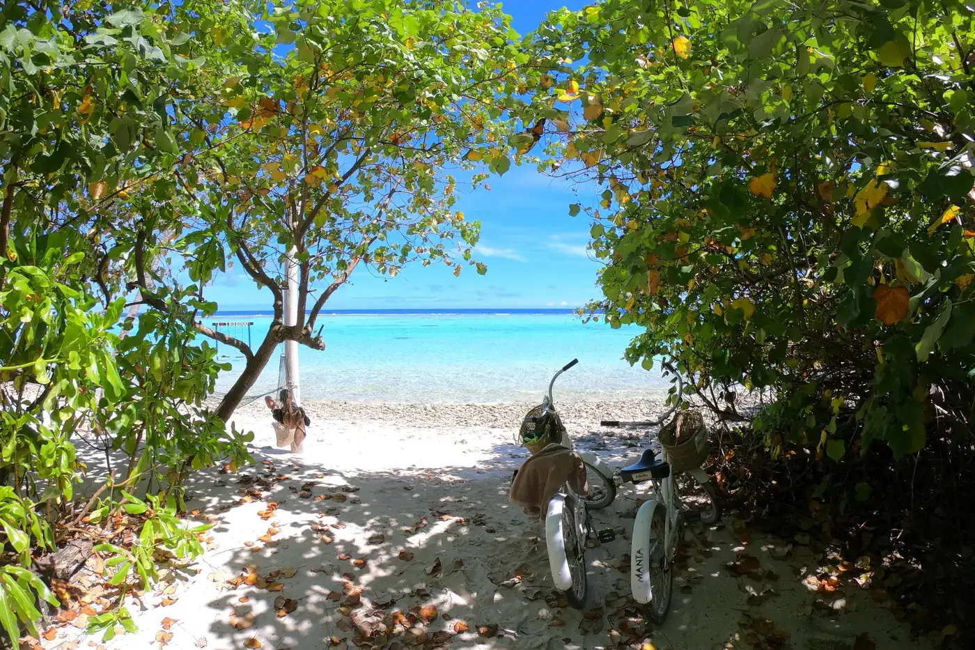 Nördlicher Strand zum Schnorcheln auf Thoddoo, Malediven